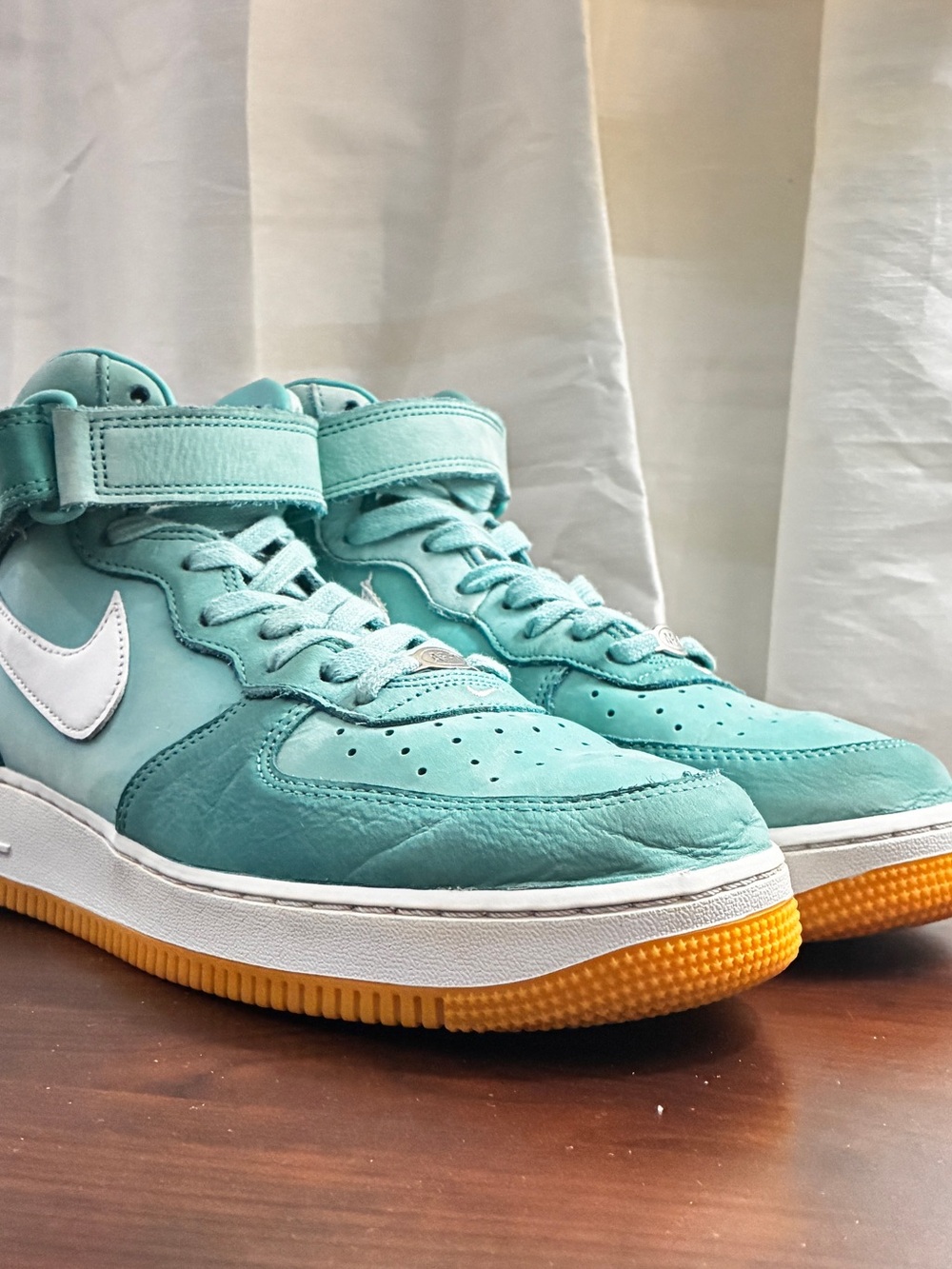 Size 9 - Nike Air Force 1 Mid Washed Teal